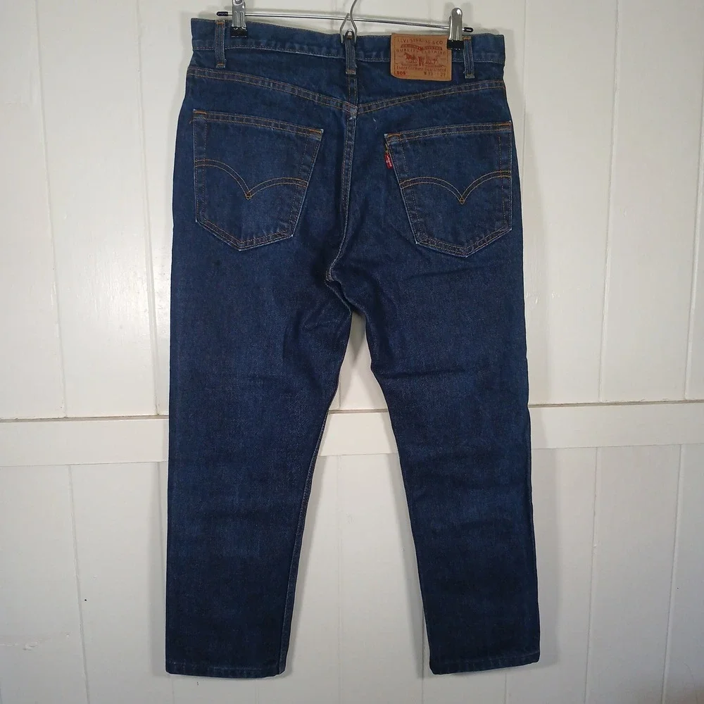 Levi's 505 Jeans Mens 33x26 Short Blue Regular Fit Straight Leg Made in Canada